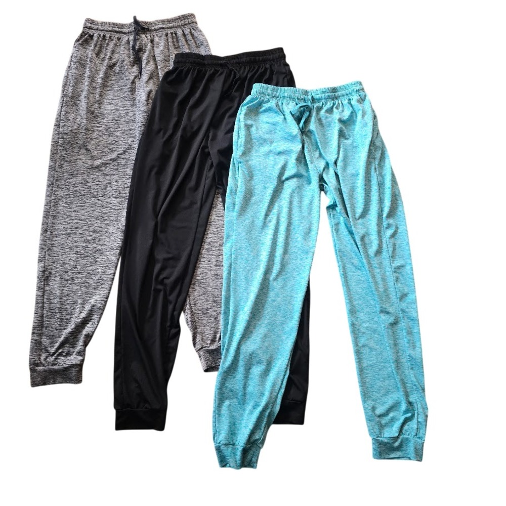 Real Essentials Jogger‎ Sweatpants Kids XL Multicolor Active Athleisure 3-Pack